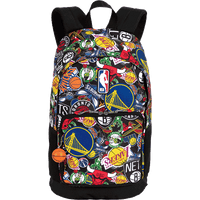 Mochila Grande NBA Begins Logos - Preto