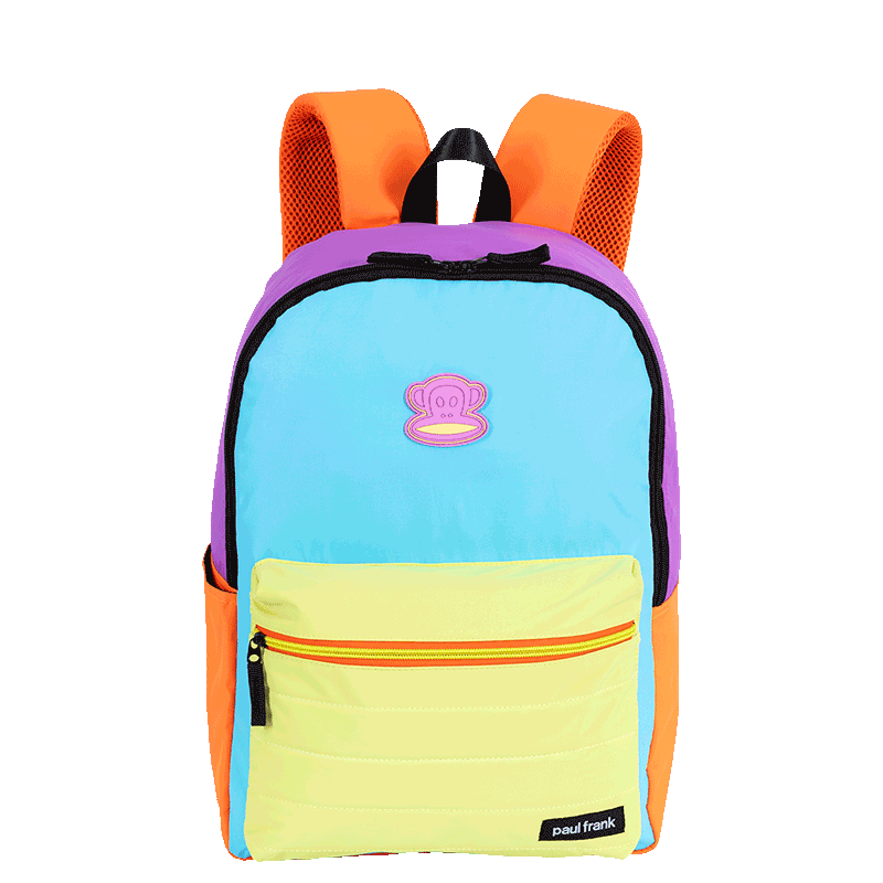 Mochila Grande Paul Frank Authentic - Orange Mix