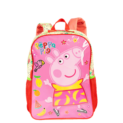 Mochila Grande Peppa Fruits - Colorido