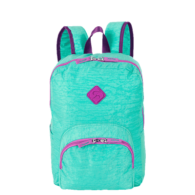 Mochila Sestini Happy  Crinkle 2 Double Azul - Turquesa