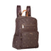 Mochila Média Sestini Monograma - Marrom