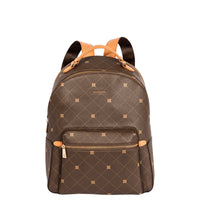 Mochila Média Sestini Monograma - Marrom