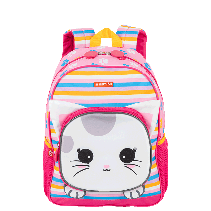 Mochila Média Sestini Kids Cat 4 - Colorido