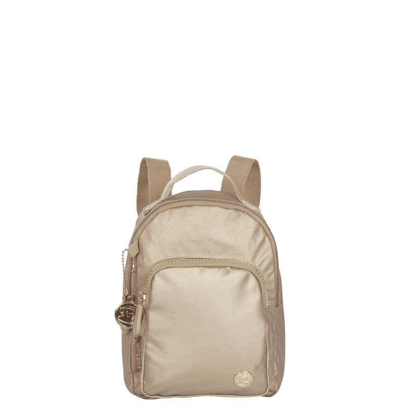 Mochila Pequena 2 em 1 Paul Frank Light Gold