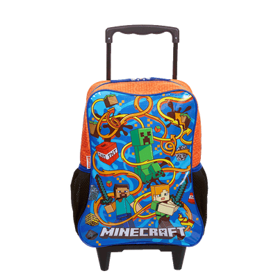 Mochila de Rodinha Grande Minecraft M - Colorido