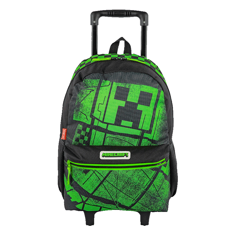 Mochilete Grande Minecraft Acid - Colorido