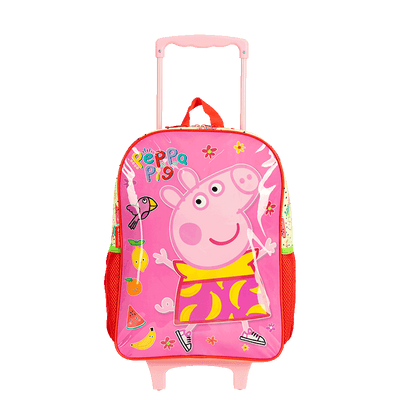 Mochilete Grande Peppa Fruits - Colorido