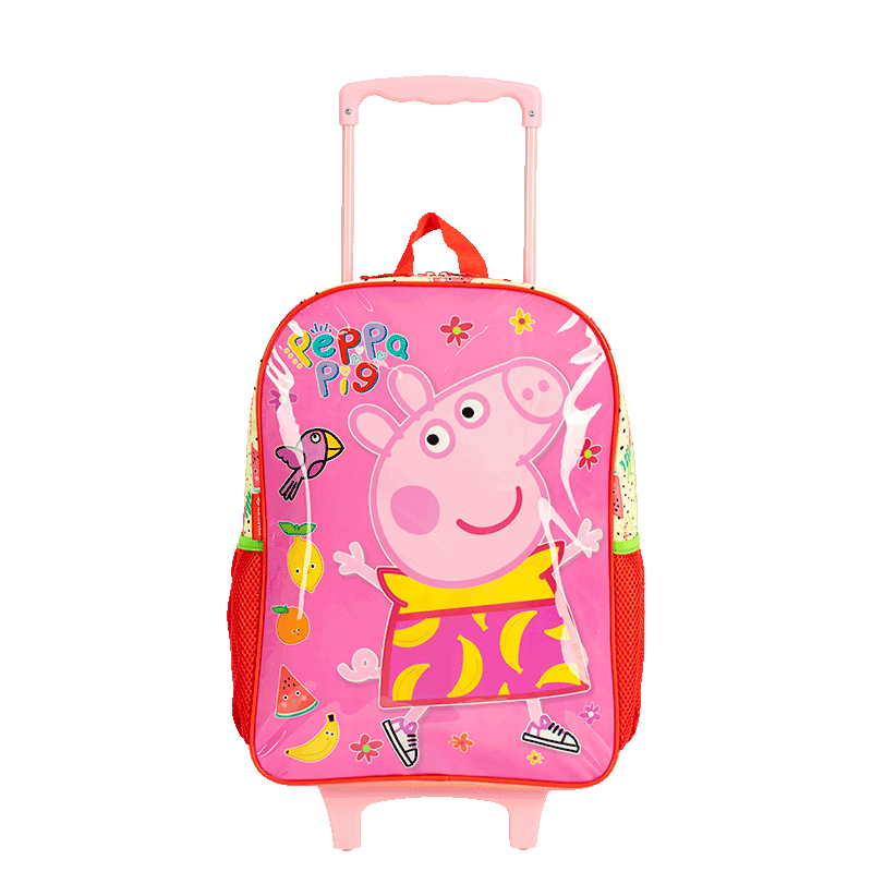 Mochilete Grande Peppa Fruits - Colorido