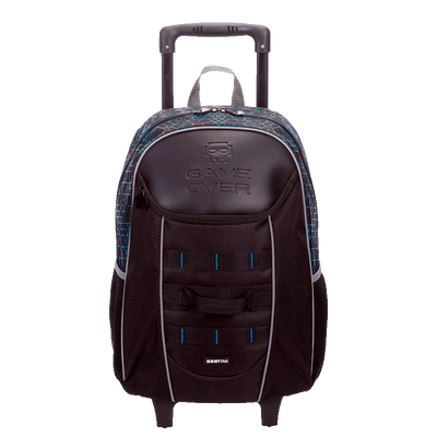 Mochila de Rodinhas Grande Sestini X Game Over - Colorido