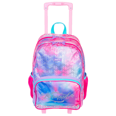Mochila de Rodinhas Grande Sestini X Mermaid - Colorido