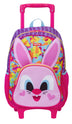 Mochila de Rodinha Média Sestini Kids X Coelho - Colorido